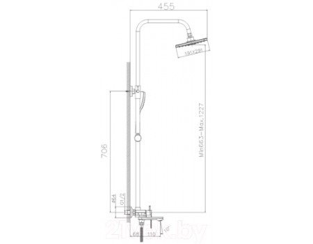 Душевая система Haiba HB24505-3