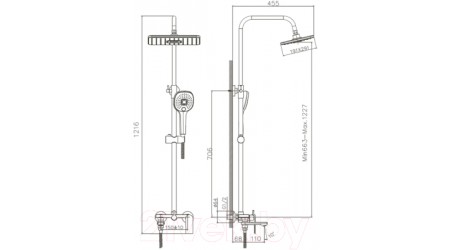Душевая система Haiba HB24505