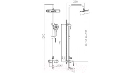 Душевая система Haiba HB24548-7