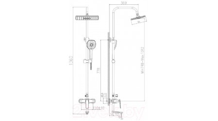 Душевая система Haiba HB24548-8