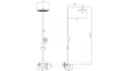 Душевая система Haiba HB24615-7