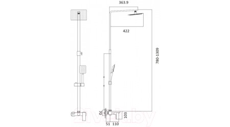 Душевая система Haiba HB24803-2