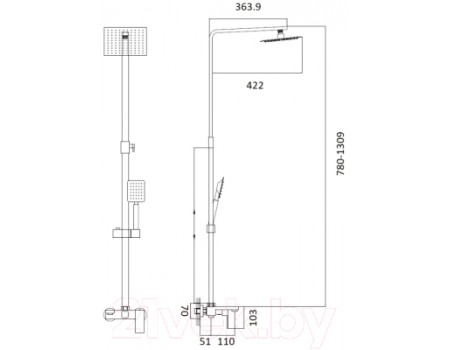 Душевая система Haiba HB24803-2