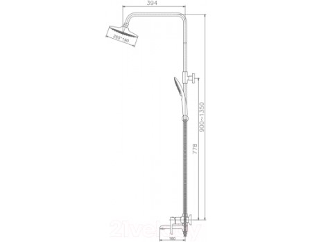 Душевая система Haiba HB24805-7