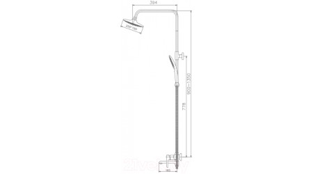 Душевая система Haiba HB24805-8