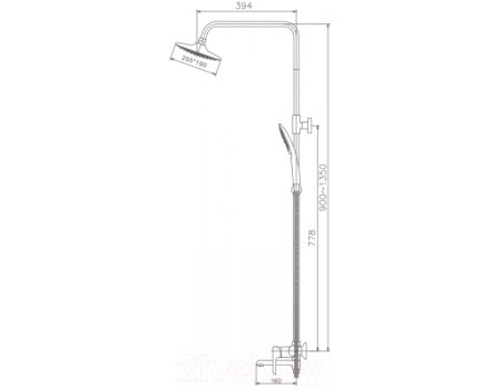 Душевая система Haiba HB24805-8