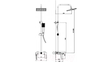 Душевая система Haiba HB24817-7
