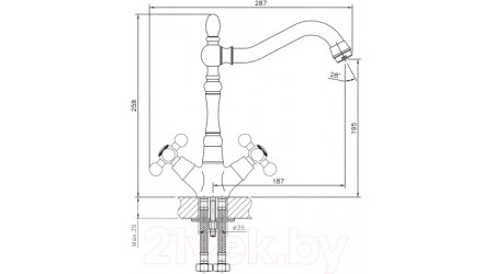 Смеситель Haiba HB4419-4 
