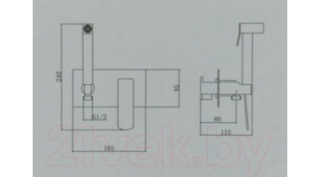 Гигиенический душ Haiba HB55548-7