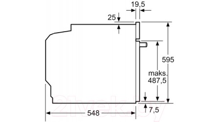 Электрический духовой шкаф Bosch HBA534BW0