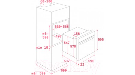 Электрический духовой шкаф Teka HBB 735 SS (41560210)