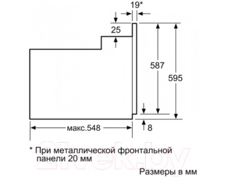 Электрический духовой шкаф Bosch HBF354ES0R