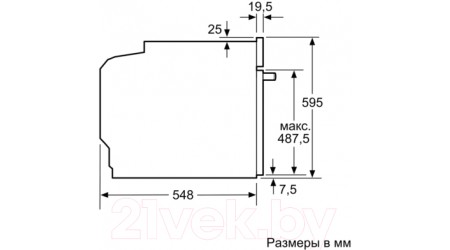 Электрический духовой шкаф Bosch HBG516BS0R