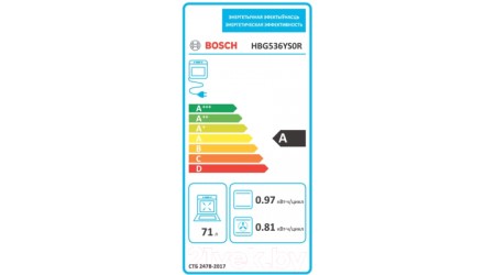 Электрический духовой шкаф Bosch HBG536YS0R