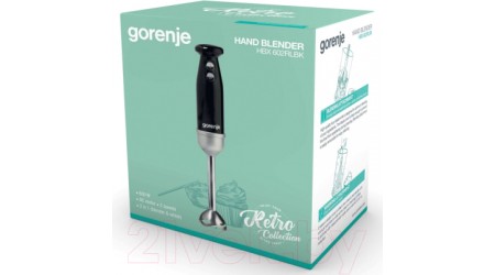 Блендер погружной Gorenje HBX602RLBK (черный/серебристый)