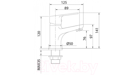 Смеситель Milardo Helic HELSB00M01 