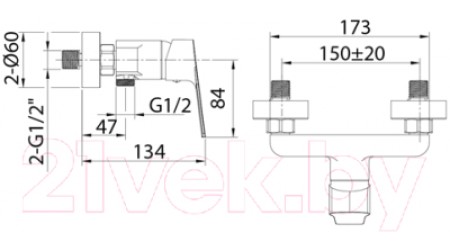 Смеситель Milardo Helic HELSB00M03WA 