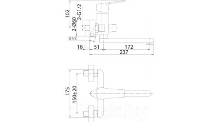 Смеситель Milardo Helic HELSB02M02 