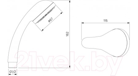 Смеситель Milardo Helic HELSB02M02 