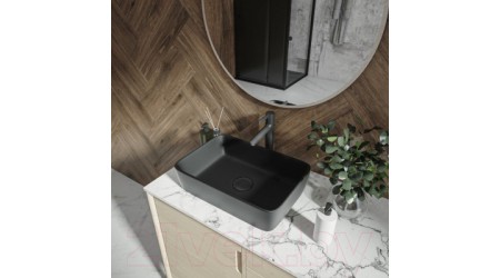 Умывальник Teymi Helmi 50 / T50293 (черный матовый)