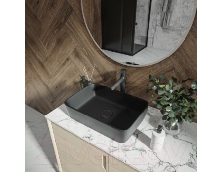 Умывальник Teymi Helmi 50 / T50293 (черный матовый)