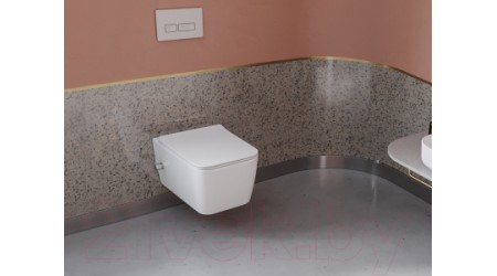 Унитаз подвесной CeraStyle Hera HC01706PH00 (белый, без сиденья)