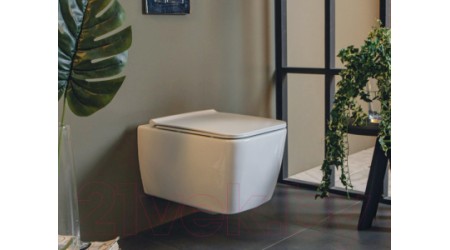 Унитаз подвесной CeraStyle Hera HC01706PH00 (белый, без сиденья)