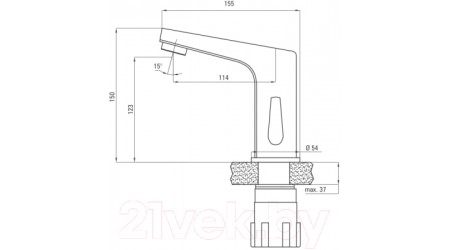 Смеситель Deante Hiacynt BCH 029V 