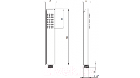 Душевой гарнитур Deante Hiacynt Bianco NQH_A41K (белый)