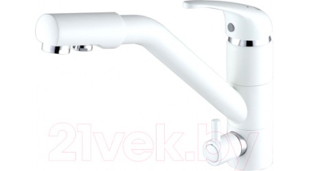 Смеситель Paulmark Hissen He213017-431 (белый матовый) 