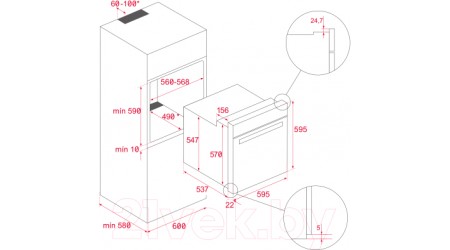 Электрический духовой шкаф Teka HLB 8400 P WH (111000007)