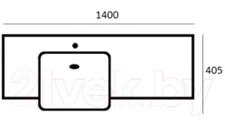 Умывальник Акватон Hotel B 140 (1A709631PI01L)