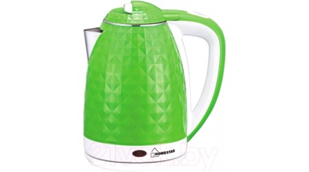 Электрочайник HomeStar HS-1015 (зеленый/белый)