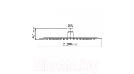 Верхний душ WeltWasser HS 20R