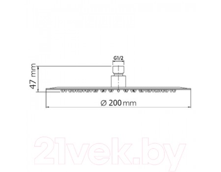 Верхний душ WeltWasser HS 20R