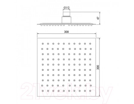 Верхний душ WeltWasser HS 30S