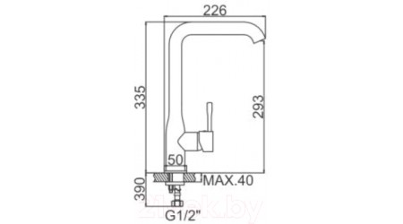 Смеситель Gerhans HU01K4698-18 (белый) 