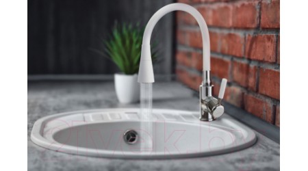 Смеситель Invena Hula BZ-85-L02-L (белый) 