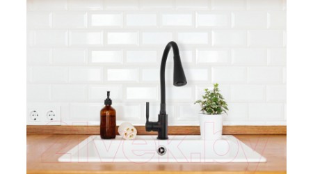Смеситель Invena Hula Plus BZ-85-P04-L (черный) 