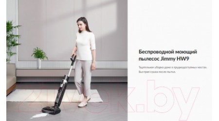 Вертикальный пылесос Jimmy HW9 (черный/серебристый)