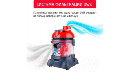 Пылесос Arnica Hydra Rain Plus / ET12110 (вишневый)