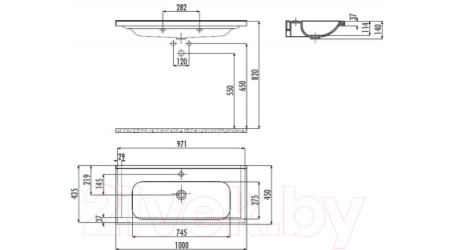 Умывальник Creavit Ideal 45 ID100-00CB00E-0000