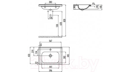 Умывальник Creavit Ideal 60 ID060-00CB00E-0000