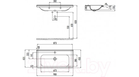 Умывальник Creavit Ideal 90 ID090-00CB00E-0000