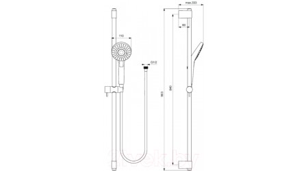 Душевой гарнитур Ideal Standard Idealrain B2237AA
