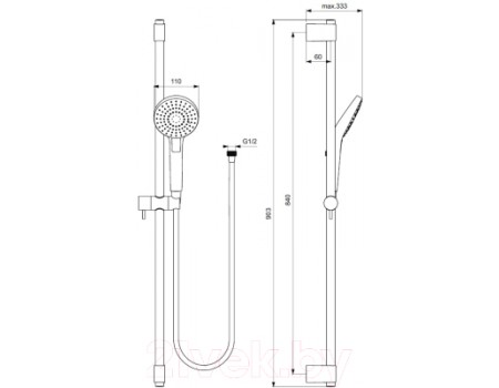 Душевой гарнитур Ideal Standard Idealrain B2237AA