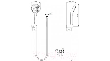 Душевой гарнитур Ideal Standard IdealRain B2239AA