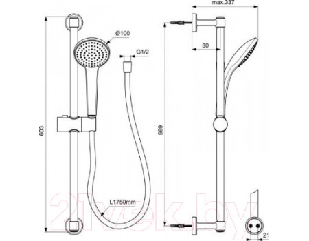 Душевой гарнитур Ideal Standard IdealRain Soft BD142XG
