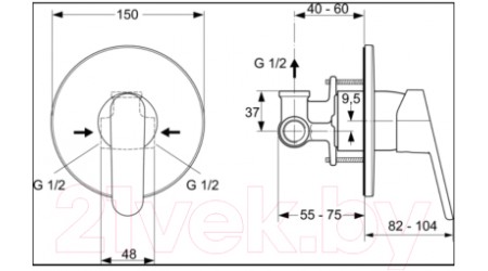 Смеситель Ideal Standard IdealSpray B0040AA 