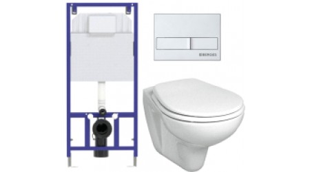 Унитаз подвесной с инсталляцией Kolo Idol M1310002U + Novum 525 040000 + L2 040012